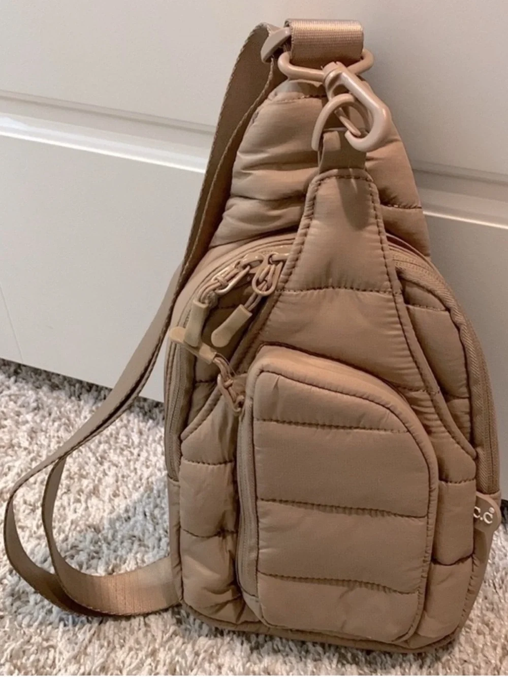 💙C.C Puffer Quilted Sling Crossbody Bag